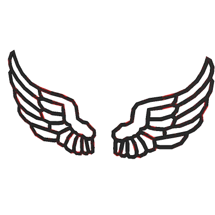 Red Glitch Wings