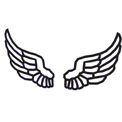 Purple Glitch Wings