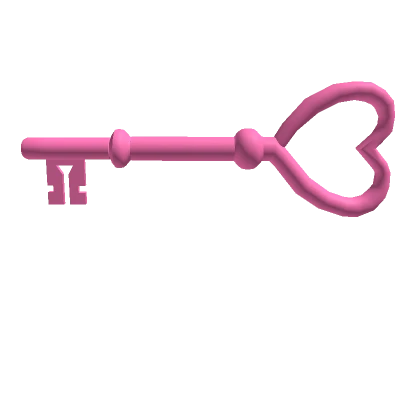 Hot Pink Heart Key