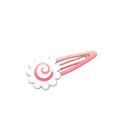 Pink Fish Cake Hairclip (Left)