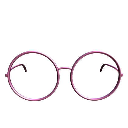 low pink round glasses