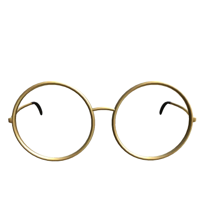 low round gold glasses