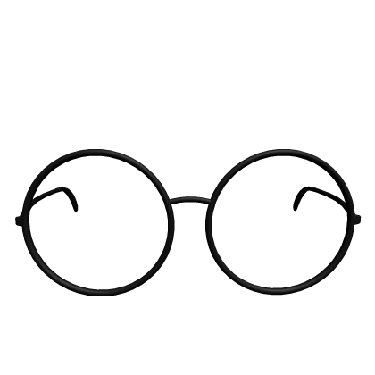 low black round glasses