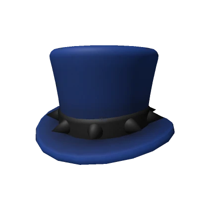 Blue Spikey Top Hat