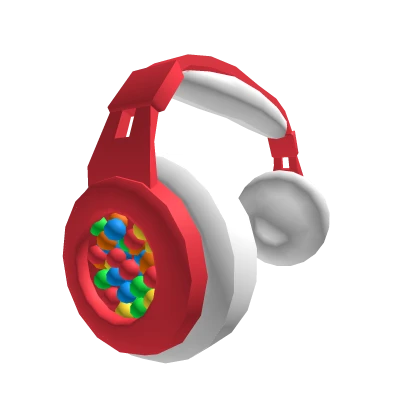 Red BubbleGum Headphones