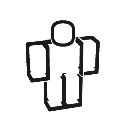 (1.0) Black White Double Outline Full Avatar