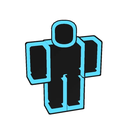 (1.0) Cyan Blue Double Outline Full Avatar