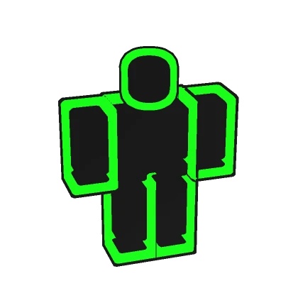 (1.0) Neon Lime Double Outline Full Avatar