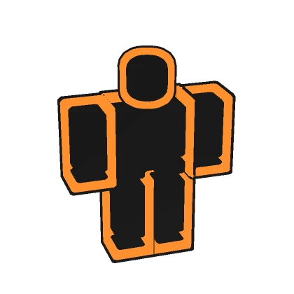 (1.0) Orange Black Double Outline Full Avatar