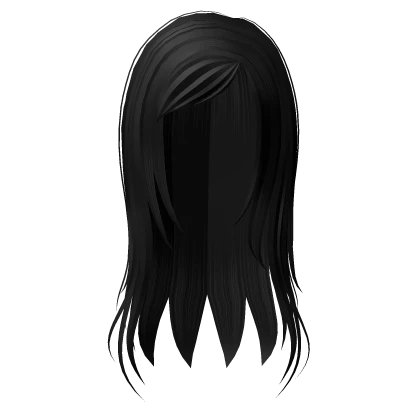 cute shoujo anime hair black ♡