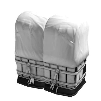 White Scale Samurai Pants
