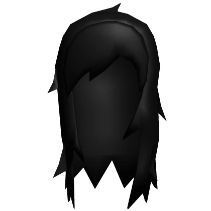 messy black scene low poly hair retro