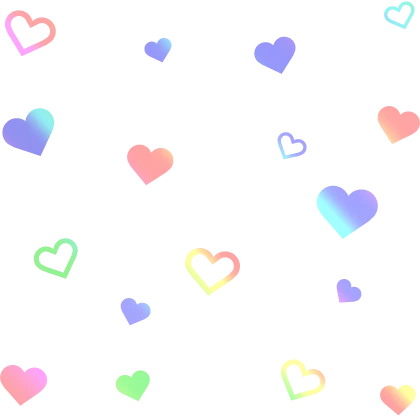 heart aura pastel rainbow