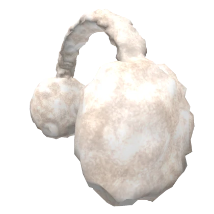 Fluffy Glitter Earmuffs - White