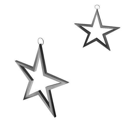 Y2K Iconic Star Earrings | Silver