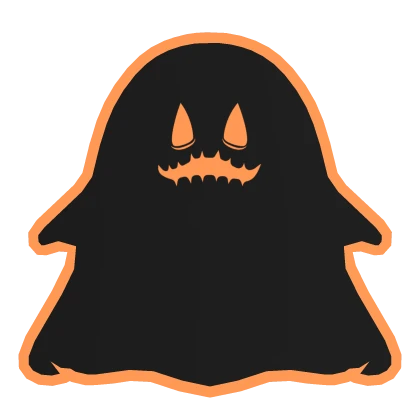 Halloween Cute Anime Ghost Pet (Black Orange) [L]