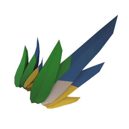 Blue Macaw Head Feathers