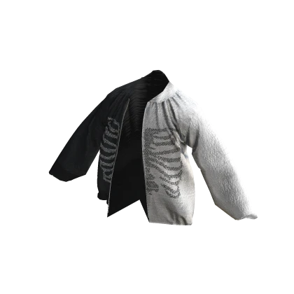 Skeleton Jacket - Black and White