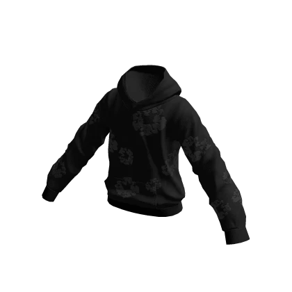 Denim Tears black on black hoodie