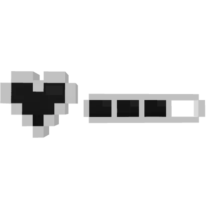 Black 8-Bit HP Health Bar