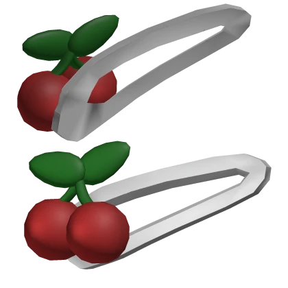 Hair Clip Cherry Red Clips Cutesy Head Jewelry Y2K