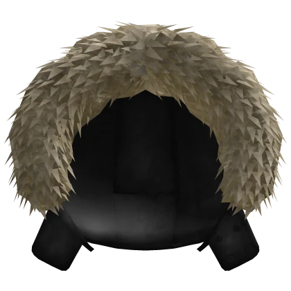 ❄️Black Goose Puffer Fur Hood