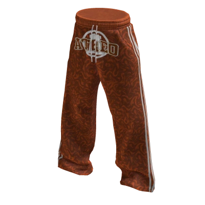 Cool Y2k Grunge Set Sweatpants (Orange)