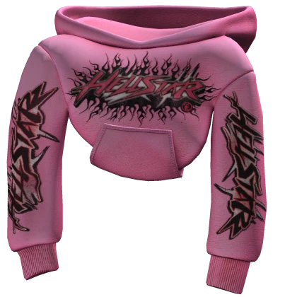 [1.0] Pink Hellstar Shoulder Hoodie