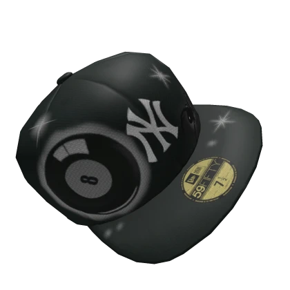 Green Custom NYC Fitted Cap | Tilted