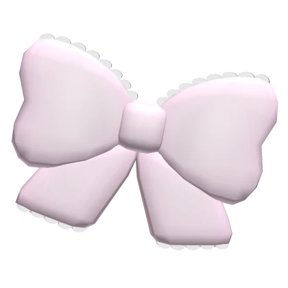 ♡ : cute pink ruffle bow 𝜗𝜚