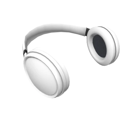 White Minimalistic Neck Headphones