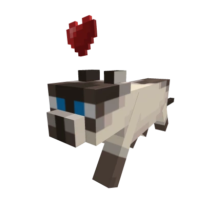 [❤️] Cute Mini Blocky Cat - Siamese