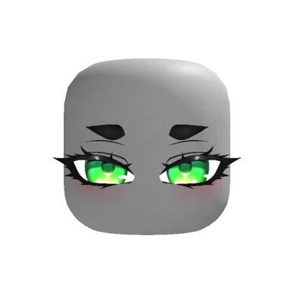 Cute Eyelashes Anime Eyes - Green