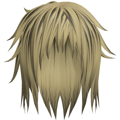 blonde x black long messy rockstar emo scene hair