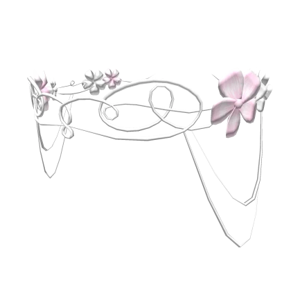 Pink spring floral tiara