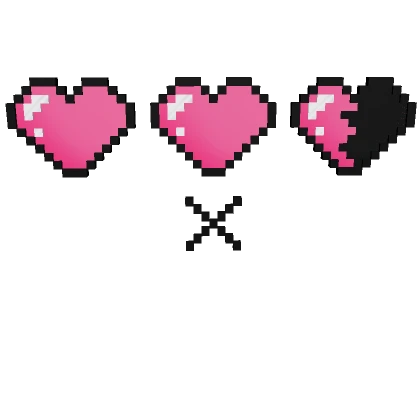 Pink Beating Pixel Hearts 💗