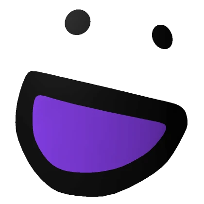 Silly Happy Face Purple (3D) 