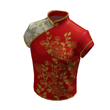 Chinese New Year Cheongsam Qipao Top - Red
