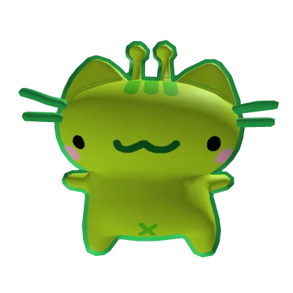 Silly Alien Cat on Head