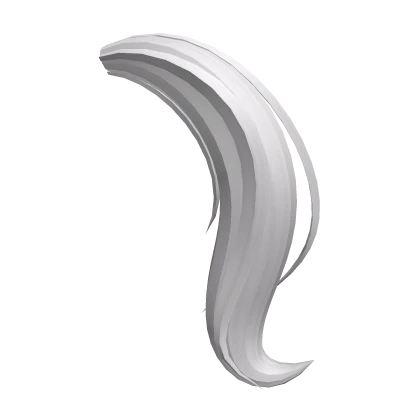 Stylish Light Grey Off-White Horse Tail
