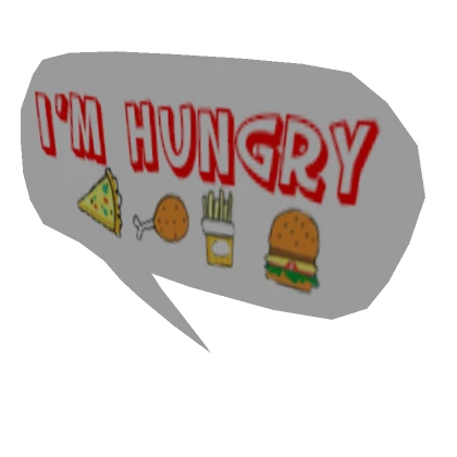 I'm Hungry Speech Bubble