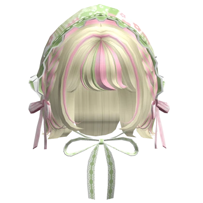 ♡ Matcha Igari Short Braided Hair w/ Igari Bandana