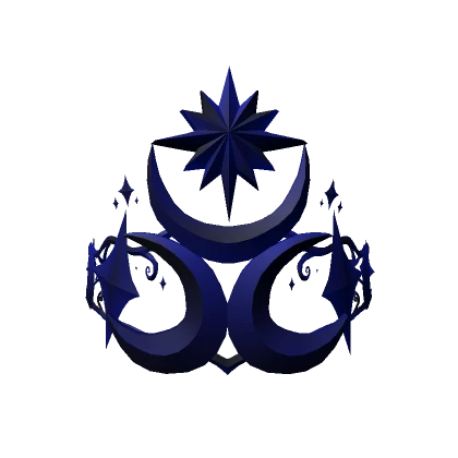 Dark Blue Moon Night Crown