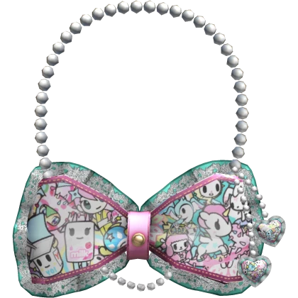 Harajuku Tokidoki Gyaru Ruffle Pearly Bow Bag