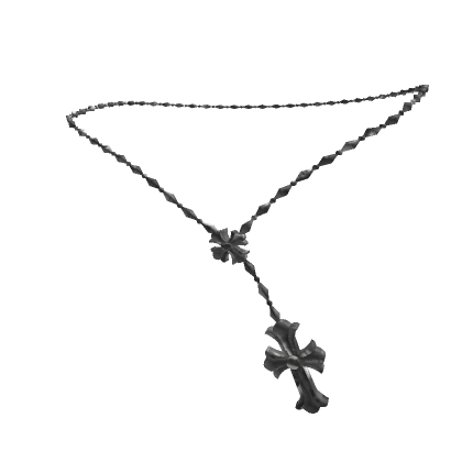 ✠chrome cross necklace 3.0✠