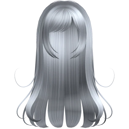 🖤 adorable swirly gothic witch hair silver grey