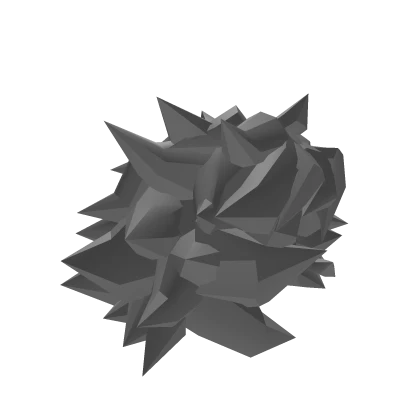 Messy spiky gray hair