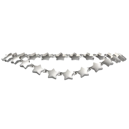 Y2K Chrome Star Necklace (1.0)