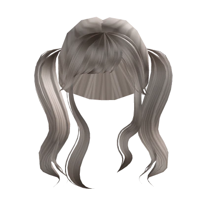 Fluffy Pigtails in ash blonde
