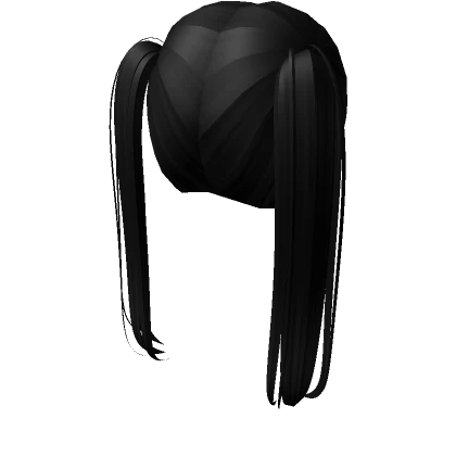 ɞ | kawaii black pigtails (base) 